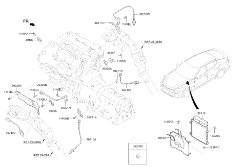 2018 Kia Stinger Electronic Control Diagram 2