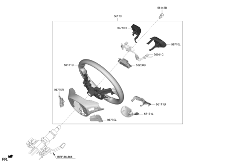 2018 Kia Stinger Upper-Ornament Diagram for 56171J5100