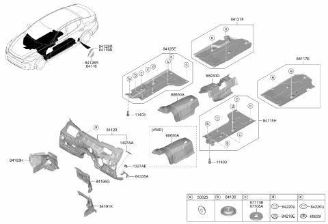 2018 Kia Stinger Isolation Pad & Plug Diagram 2