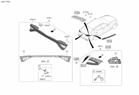 2018 Kia Stinger Rear Combination Lamp Diagram 2