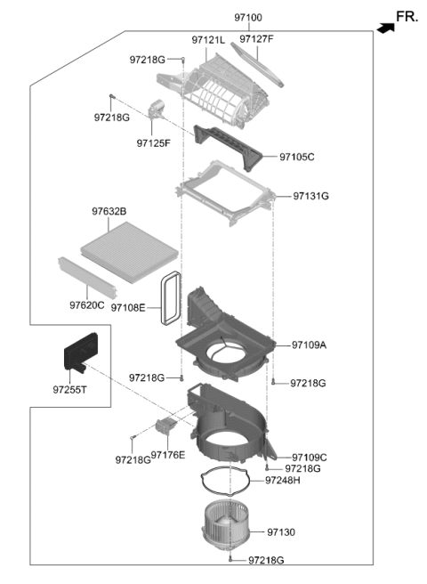 2018 Kia Stinger Heater System-Heater & Blower Diagram 2