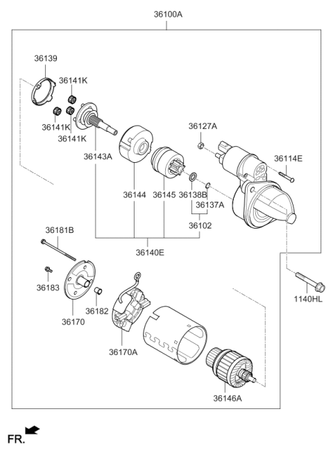 2019 Kia Forte Starter Diagram 2