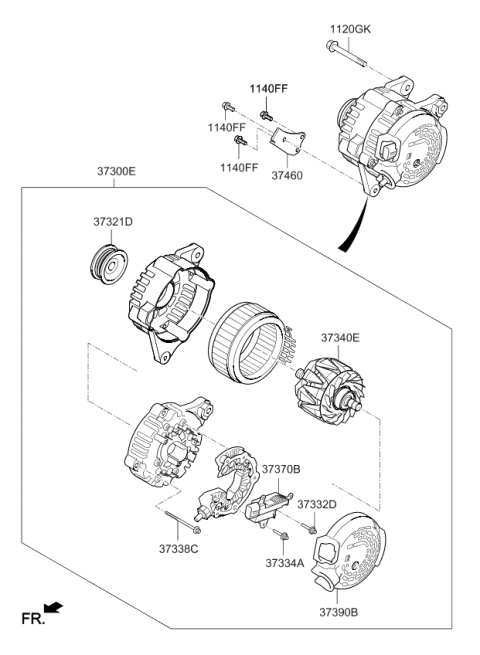 2019 Kia Forte Alternator Diagram 2