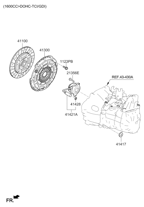 2021 Kia Forte Clutch & Release Fork Diagram 4