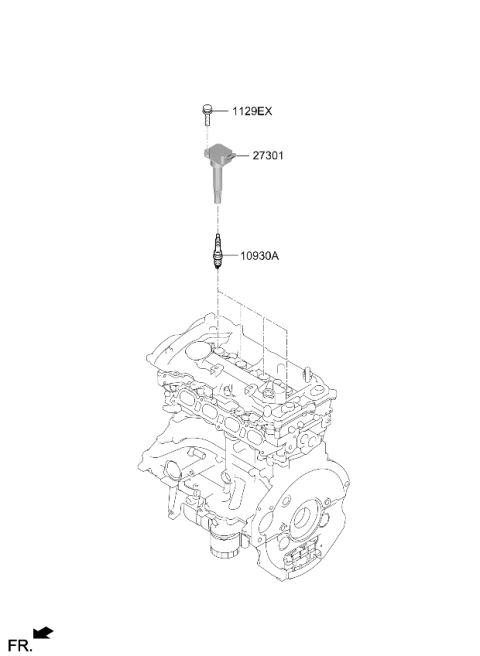 2019 Kia Forte Spark Plug & Cable Diagram 2