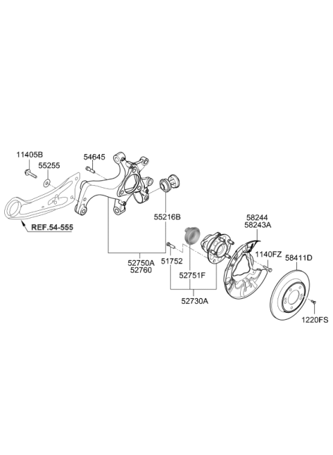 2020 Kia Forte Rear Dust Cover Right Diagram for 58244J3000