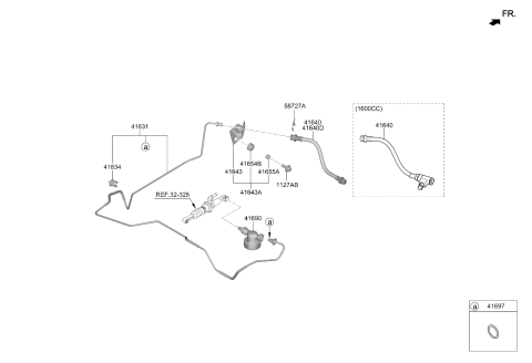 2021 Kia Forte O-Ring Diagram for 41697N7100