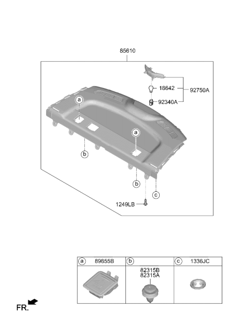 2021 Kia Forte HOLDER ASSY-BULB Diagram for 92730M7000