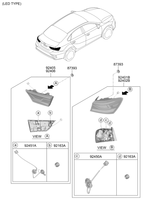 2021 Kia Forte Rear Combination Lamp Diagram 2