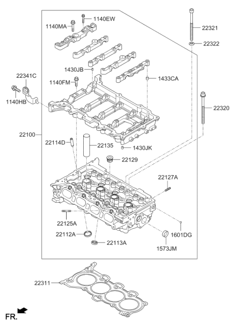2019 Kia Forte Cylinder Head Diagram 2