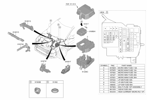 2025 Kia Sportage PCB BLOCK ASSY Diagram for 91959DW010