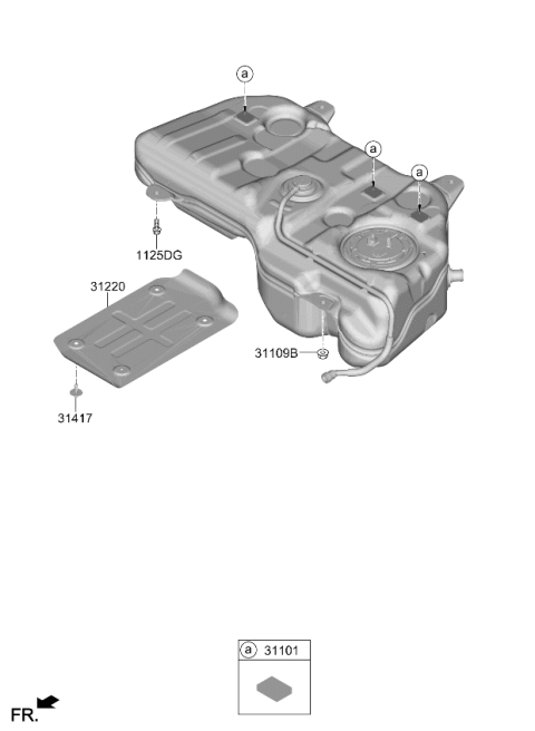 2025 Kia Sportage Gas Fuel System Diagram 2