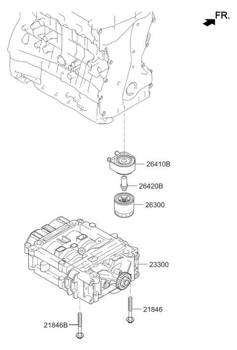 2022 Kia Sportage Front Case & Oil Filter Diagram 2