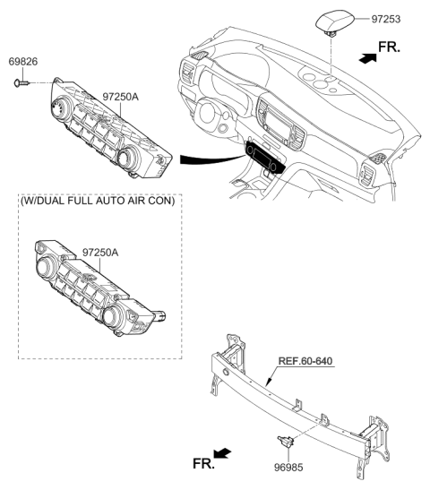 2022 Kia Sportage Sensor-Photo Diagram for 97253D9200
