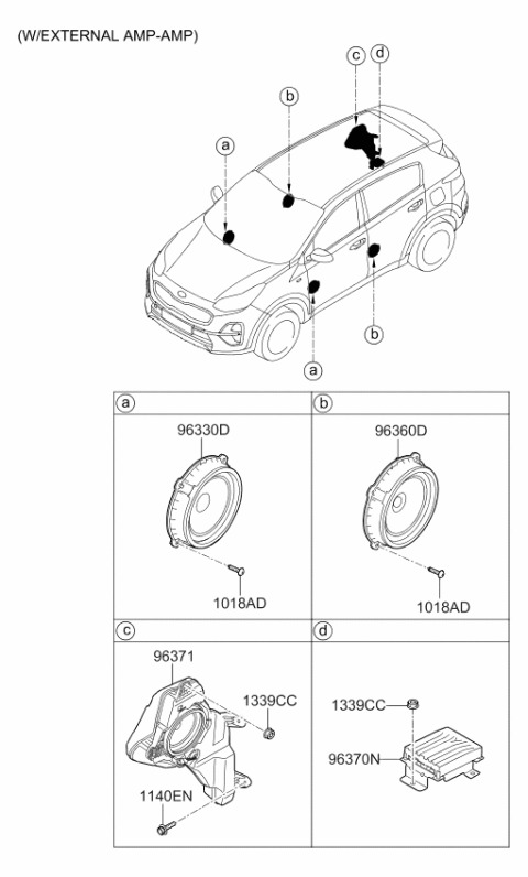 2020 Kia Sportage Speaker Diagram 2
