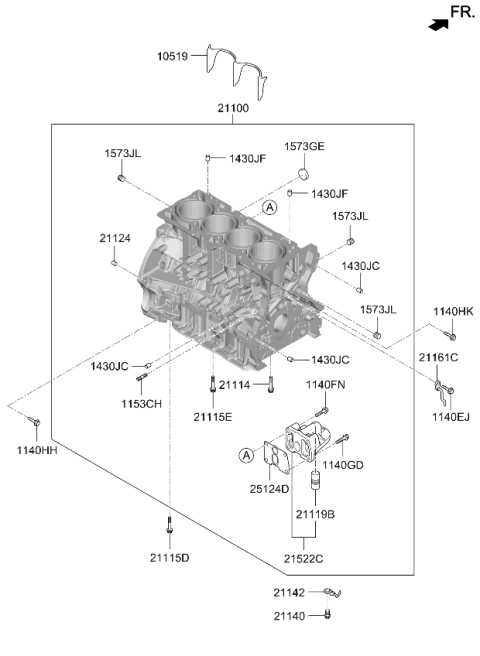 2022 Kia Sportage Cylinder Block Diagram 2
