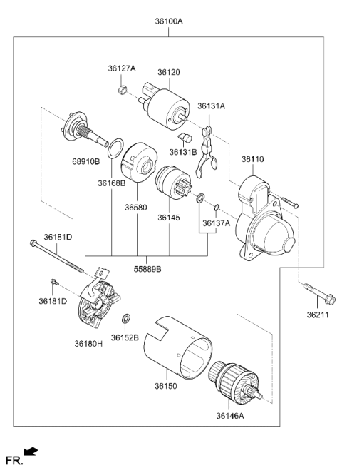 2020 Kia Sportage Starter Diagram 2