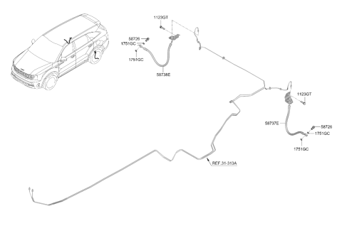 2026 Kia Sorento Hybrid Brake Fluid Line Diagram 2