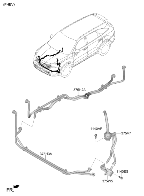 2023 Kia Sorento Hybrid Electronic Control Diagram 3