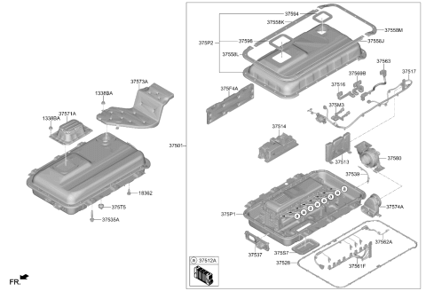 2022 Kia Sorento Relay Assy-Power Diagram for 37514P4000