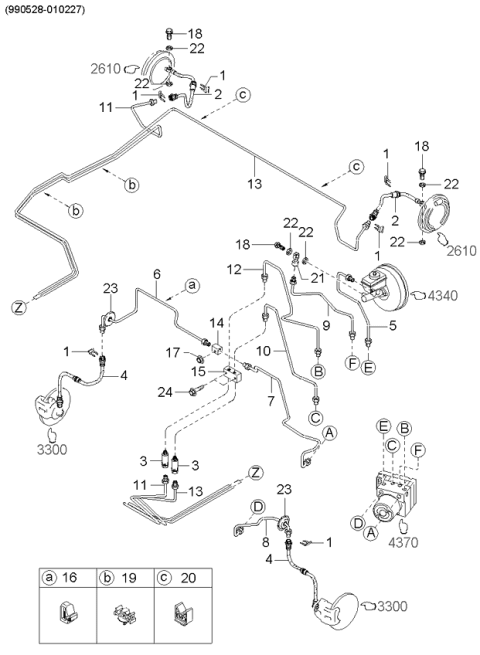 2000 Kia Sephia Brake Piping Diagram 4