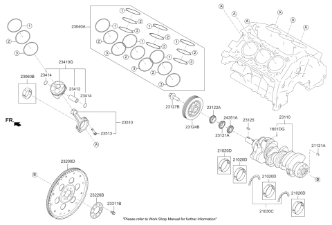 2020 Kia Telluride Pad Kk Diagram for 231103L200