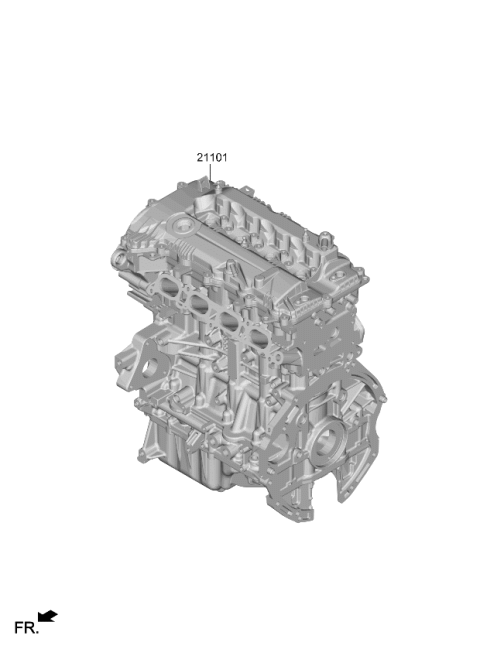 2025 Kia K4 Sub Engine Assy Diagram 2