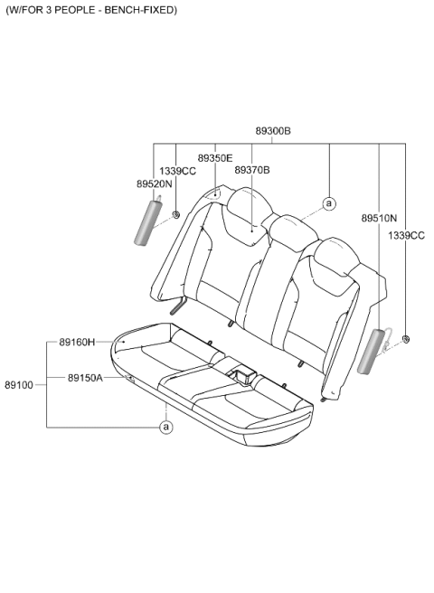 2025 Kia K4 2ND Seat Diagram 2