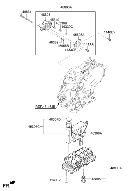 2025 Kia K4 Transmission Valve Body Diagram 2