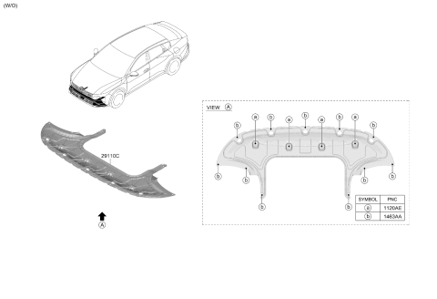 2025 Kia K4 Under Cover Diagram 2