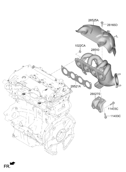 2026 Kia K4 Exhaust Manifold Diagram 2