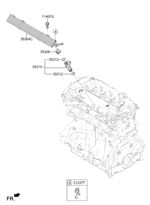 2026 Kia K4 Throttle Body & Injector Diagram 2