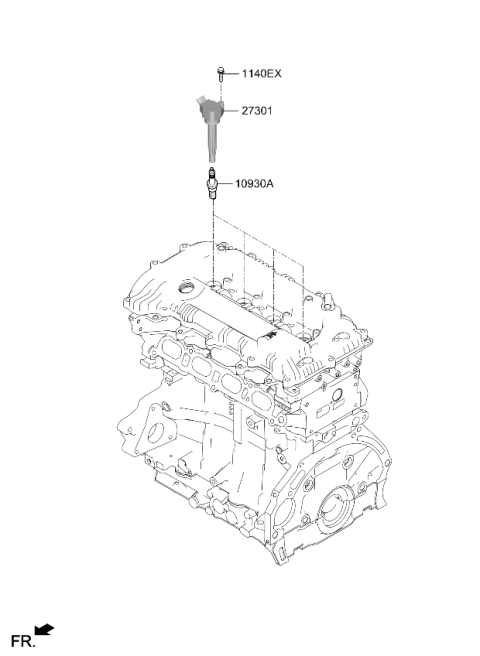 2025 Kia K4 Spark Plug & Cable Diagram 2