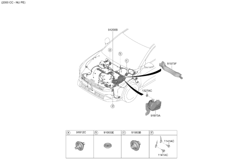 2026 Kia K4 Front Wiring Diagram 2