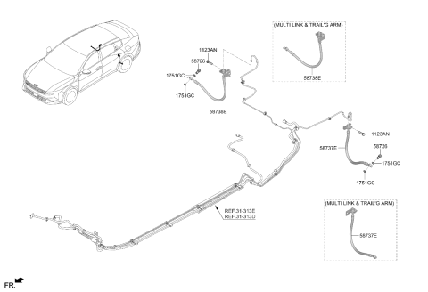 2025 Kia K4 Brake Fluid Line Diagram 3