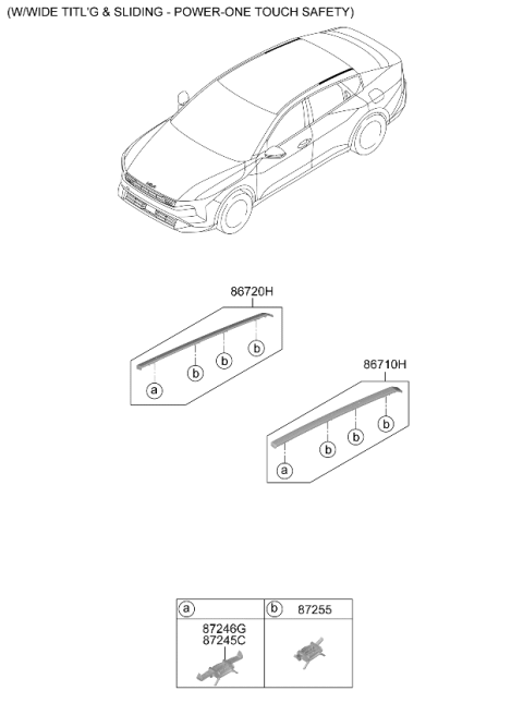2025 Kia K4 Roof Garnish & Rear Spoiler Diagram 2