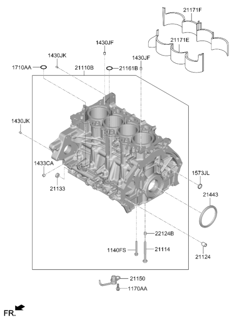 2025 Kia K4 Cylinder Block Diagram 2