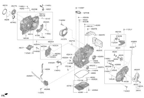 2025 Kia K4 Auto Transmission Case Diagram 2