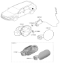 Diagram for 2020 Kia Sorento Fuel Door - 69510C6500