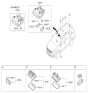 Diagram for Kia Sorento Dome Light - 92870C5000BGA