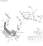 Diagram for 2020 Kia Sorento Bumper - 86610C6800