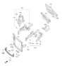 Diagram for 2020 Kia Sorento Radiator Support - 64101C6500