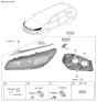 Diagram for Kia Headlight - 92101C6510