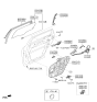 Diagram for 2015 Kia Sorento Door Latch Assembly - 81420C5000