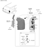 Diagram for 2025 Kia Telluride Light Socket - 92491S9100