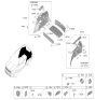 Diagram for 2025 Kia Telluride Cup Holder - 857E3S9000WK