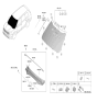 Diagram for 2025 Kia Telluride Windshield - 86110S9530