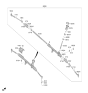 Diagram for Kia Sportage Steering Gear Box - 56500N9600