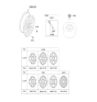 Diagram for 2026 Kia Sportage Wheel Cover - 52960P1500
