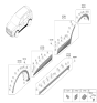 Diagram for 2026 Kia Sportage Door Moldings - 87732P1500BKL